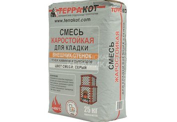 Смесь для кладки внешних стенок печей «Терракот», 25 кг 2