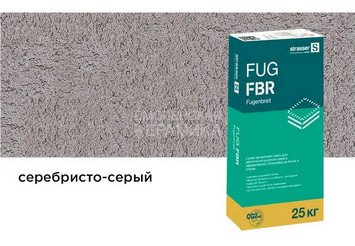 Сухая затирочная смесь STRASSER для широких швов (5-30мм), FUG FBR серебристо-серый 1
