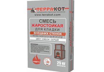 Смесь для кладки внешних стенок печей «Терракот», 25 кг 1