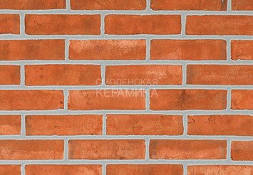 Печной кирпич ручной формовки LODE Sencis, 320х160х75, красный 1